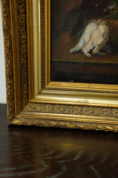 Antique Flower Still Life Oil Painting