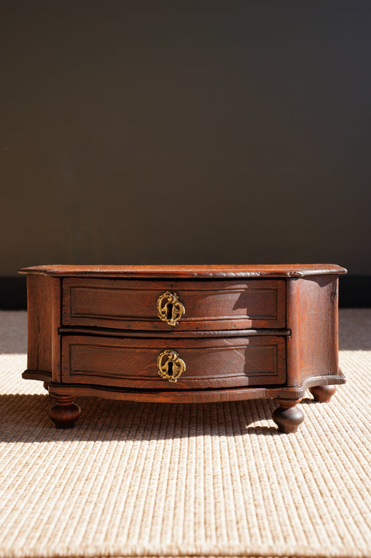 Antique Continental Oak Miniature Commode