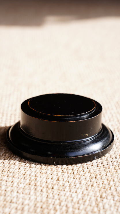 Antique Ebonized Cloche Stand or Riser