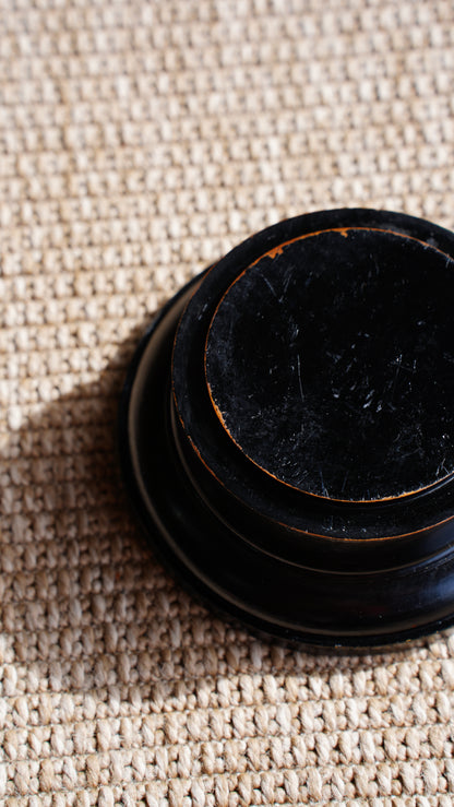 Antique Ebonized Cloche Stand or Riser