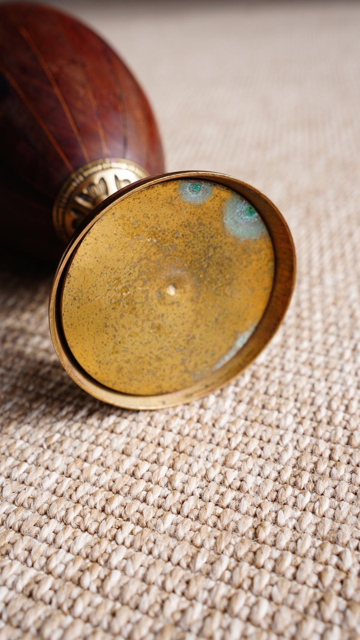 Antique English Banded Wood Trinket Box