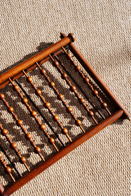 Antique Walnut Folding Wall Magazine Rack