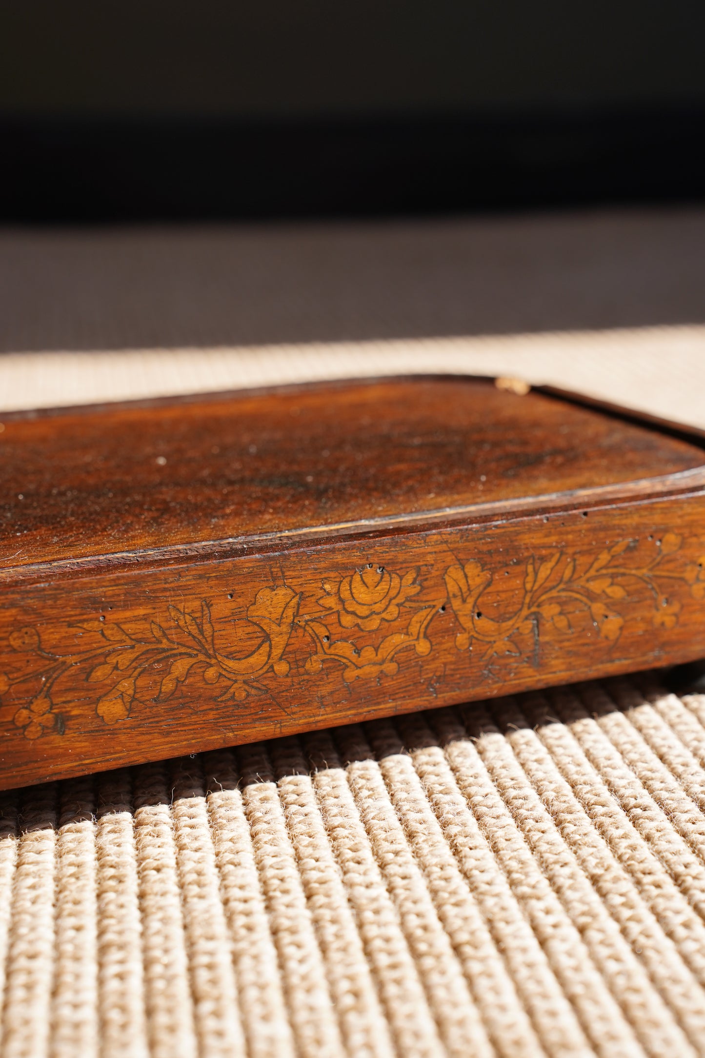 Antique French Napoleon III Rosewood Riser or Cloche Stand