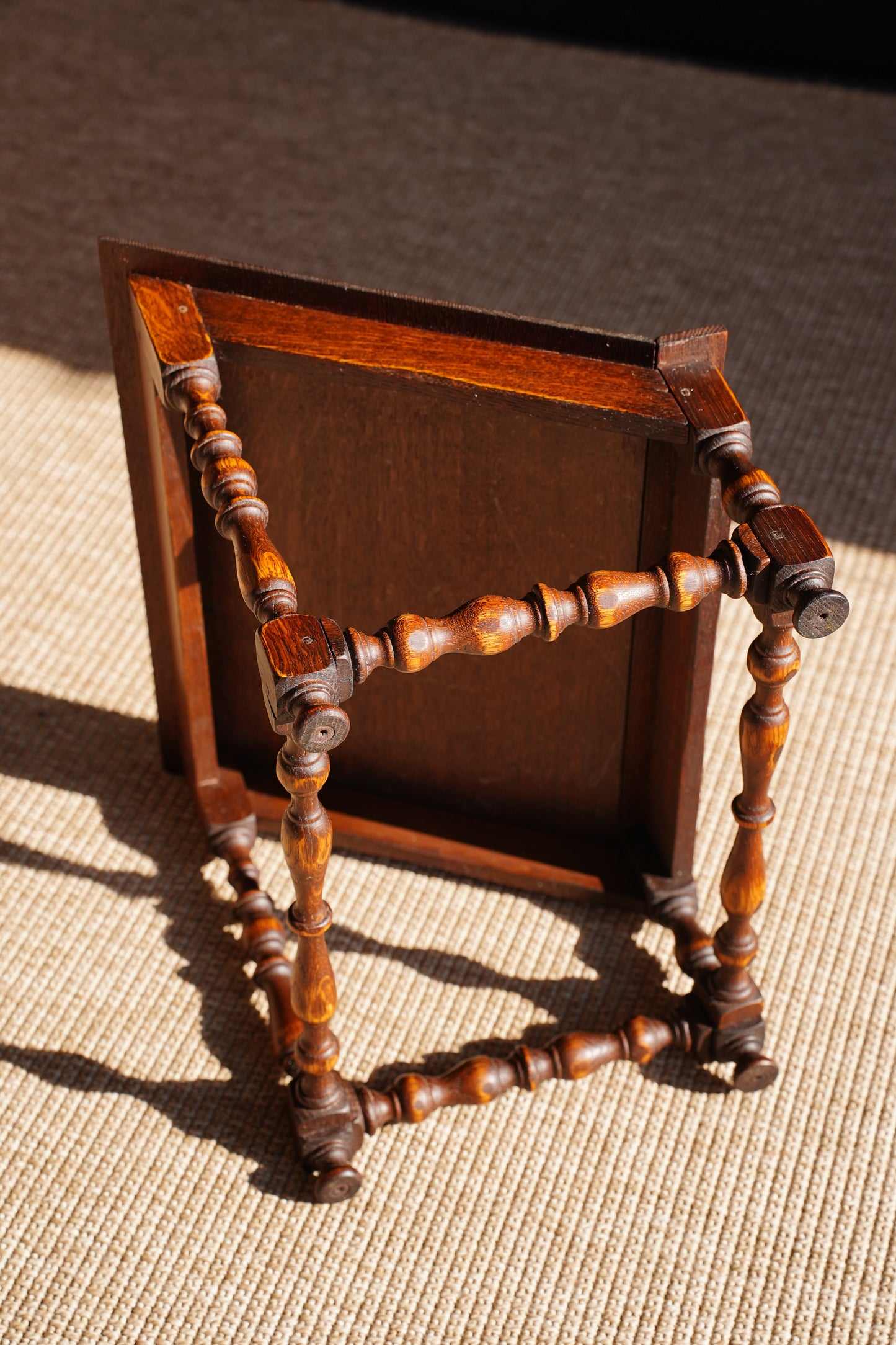 Antique Oak Book Stand, Tabletop Reading Slope, Circa 1900