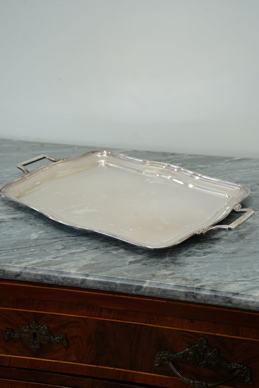 Vintage Wiskemann Belgian Silverplate Serving Tray