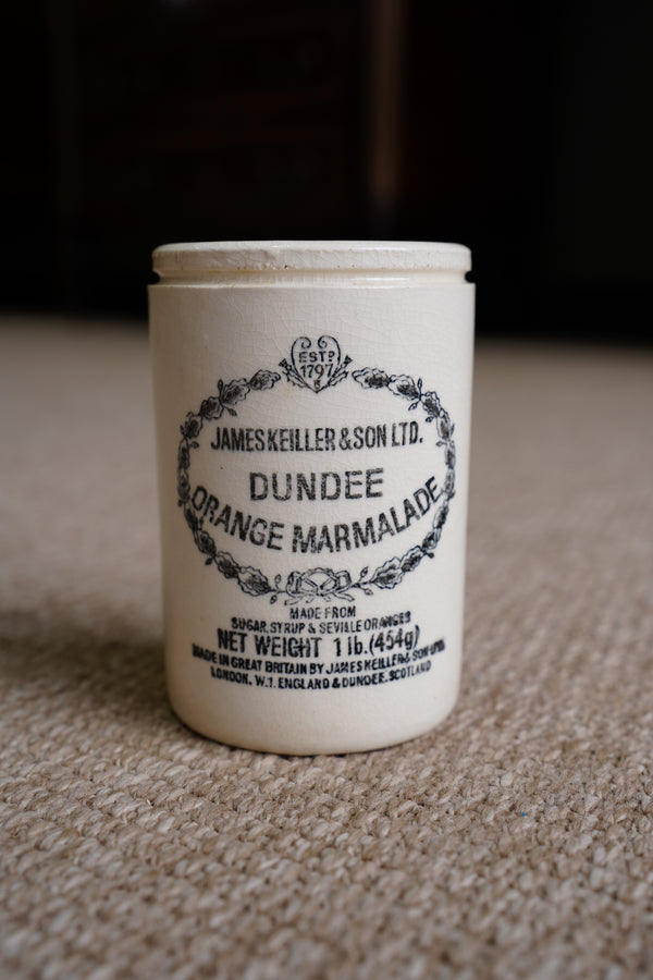 Antique Dundee Marmalade Pot, English Ironstone Crock, Circa 1900 secondary view