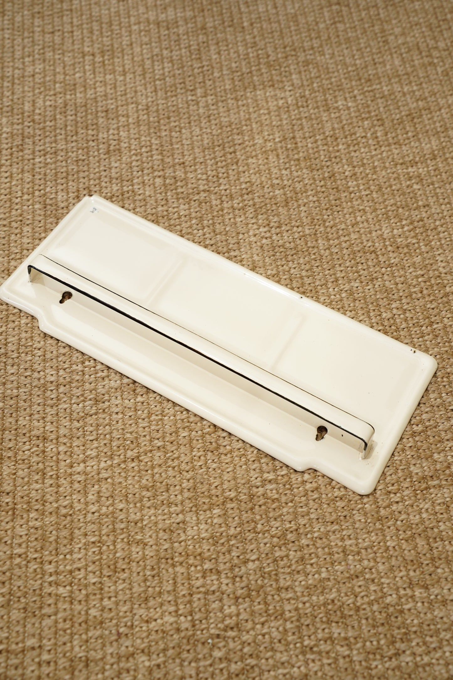 Vintage Enamel Wall Rack Towel Holder
