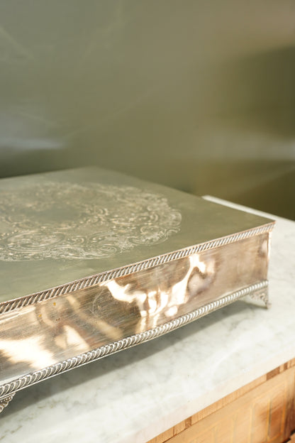 Vintage English Silver Plate Riser or Cake Stand