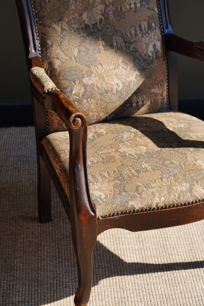Antique Louis Philippe Style Tapestry Armchair