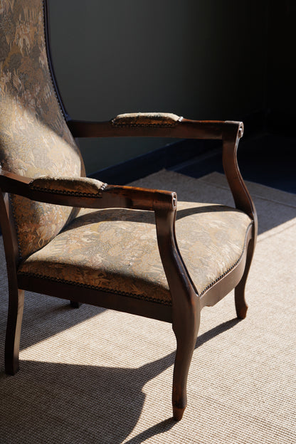 Antique Louis Philippe Style Tapestry Armchair