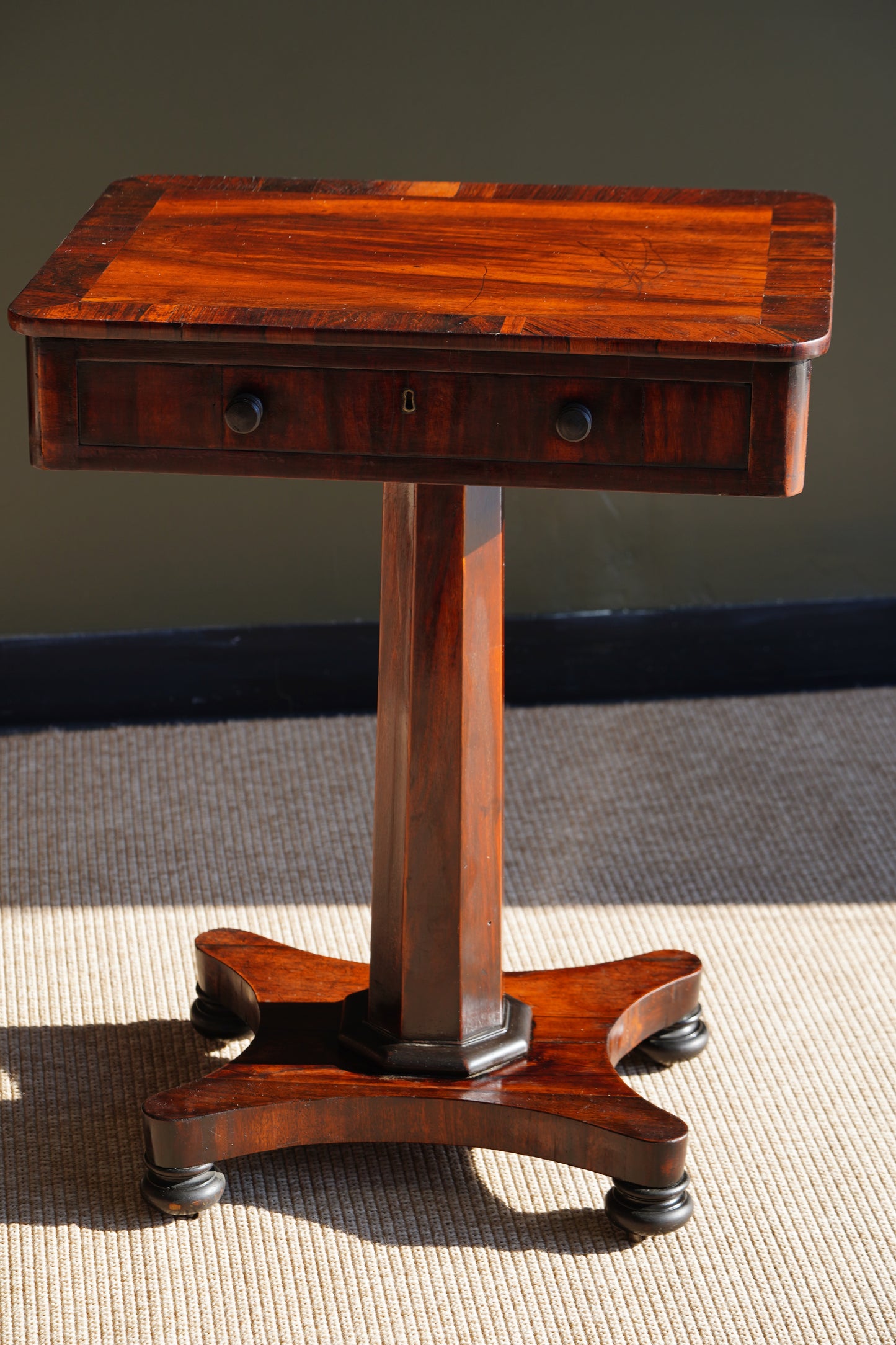 Antique William IV Rosewood Side Table