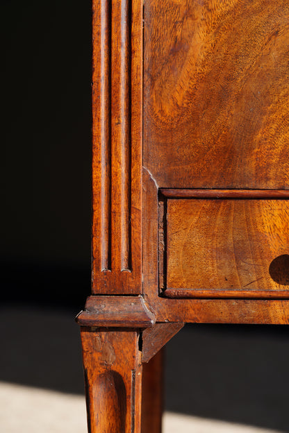 Antique Dutch Mahogany Plant Stand with Brass Liner