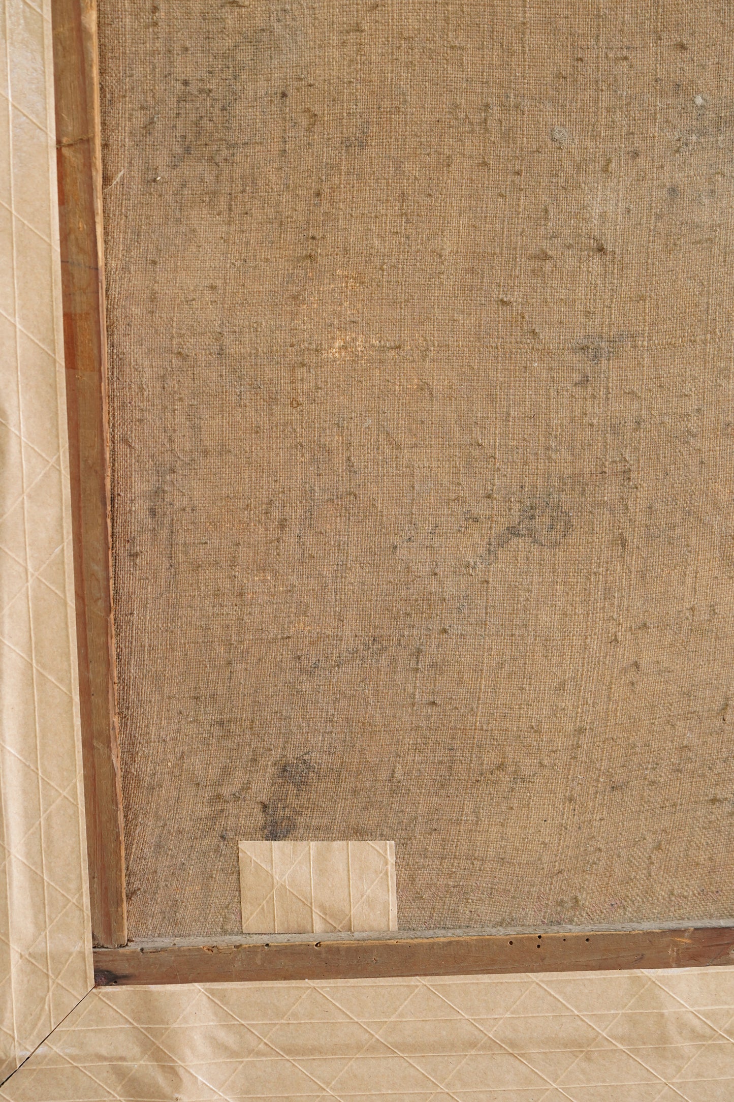 Antique French Bonnet Portrait Painting of a Woman Holding a Rose