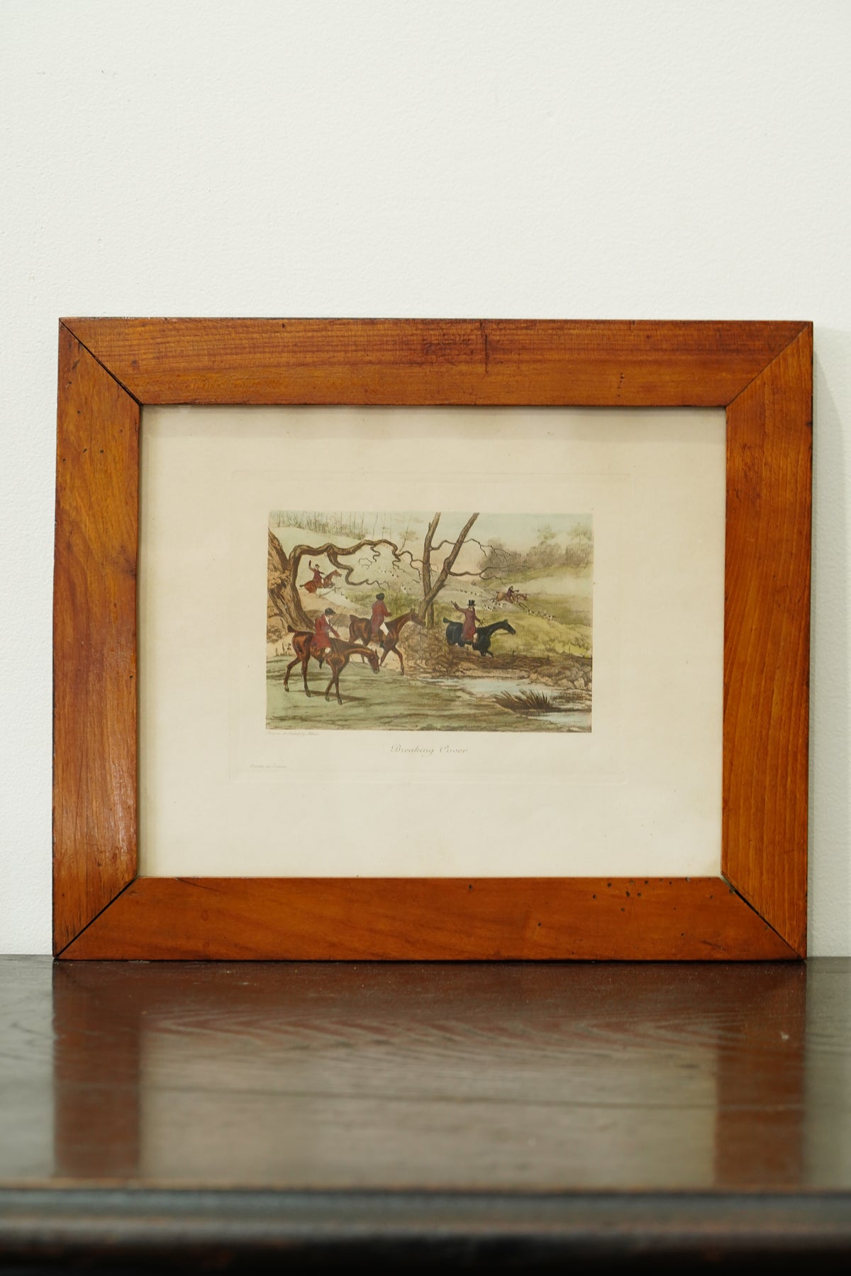 Pair of Vintage French Fox Hunting Prints After Henry Alken