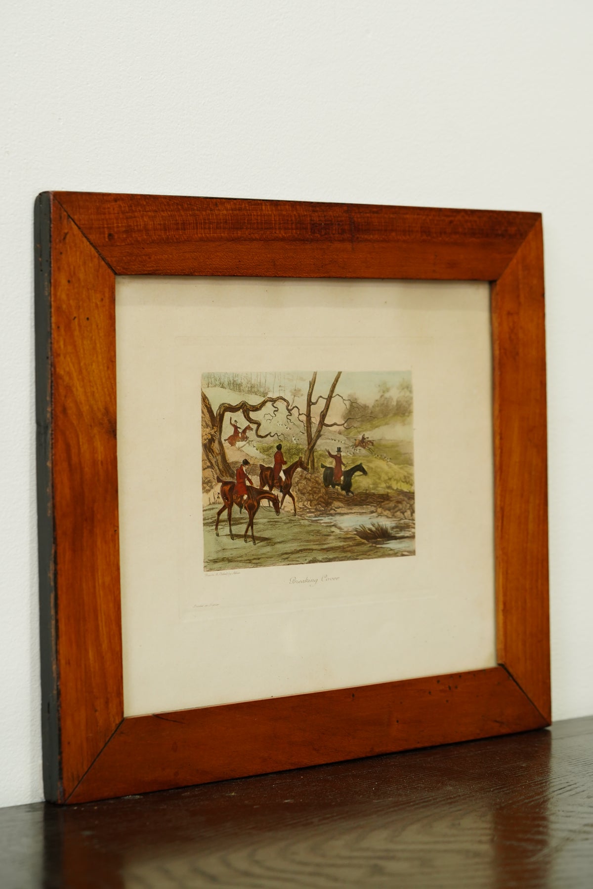 Pair of Vintage French Fox Hunting Prints After Henry Alken