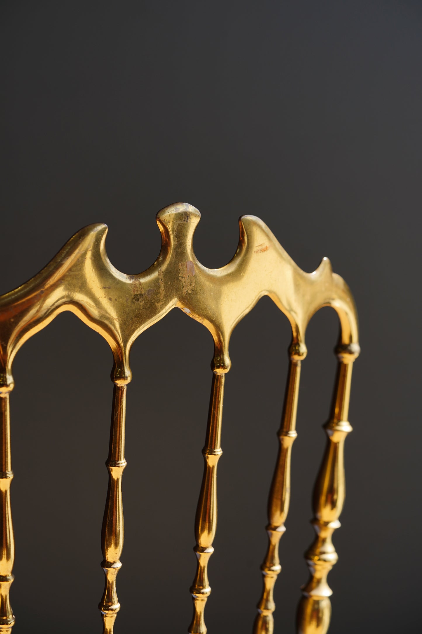 Mid-Century Italian Brass Chiavari Chair