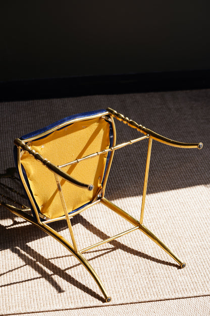 Mid-Century Italian Brass Chiavari Chair