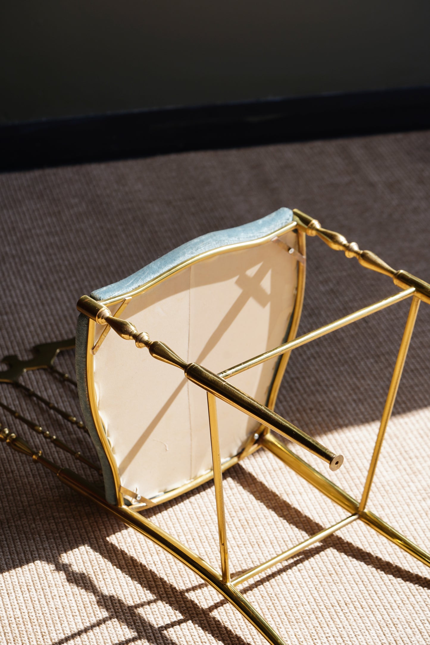 Mid-Century Italian Brass Chiavari Chair