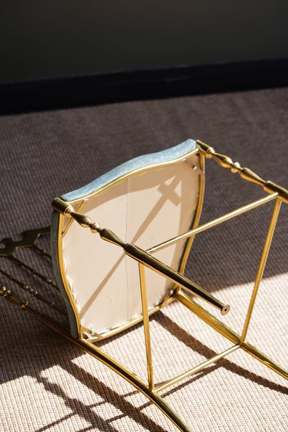 Mid-Century Italian Brass Chiavari Chair