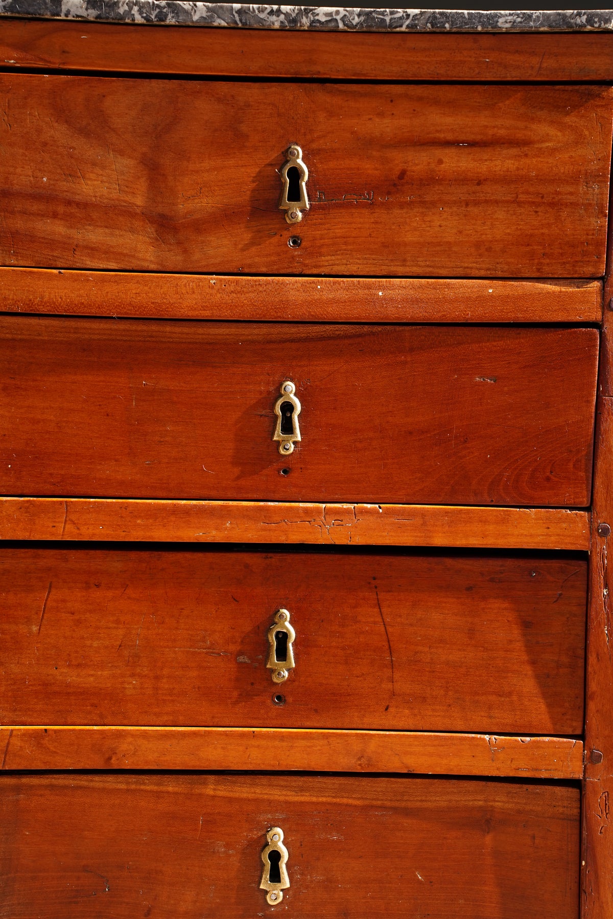Antique French Directoire Cherry Chiffonnière, Petite Chest of Drawers