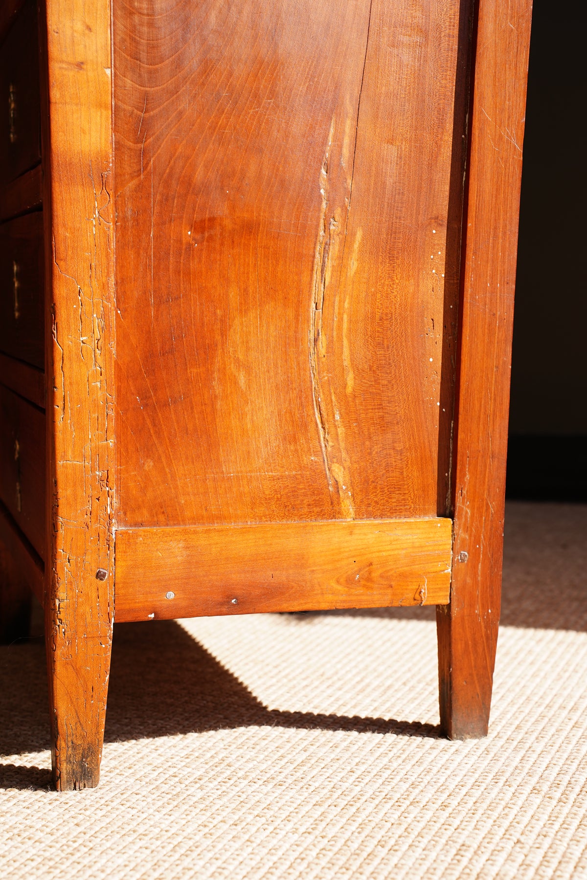 Antique French Directoire Cherry Chiffonnière, Petite Chest of Drawers