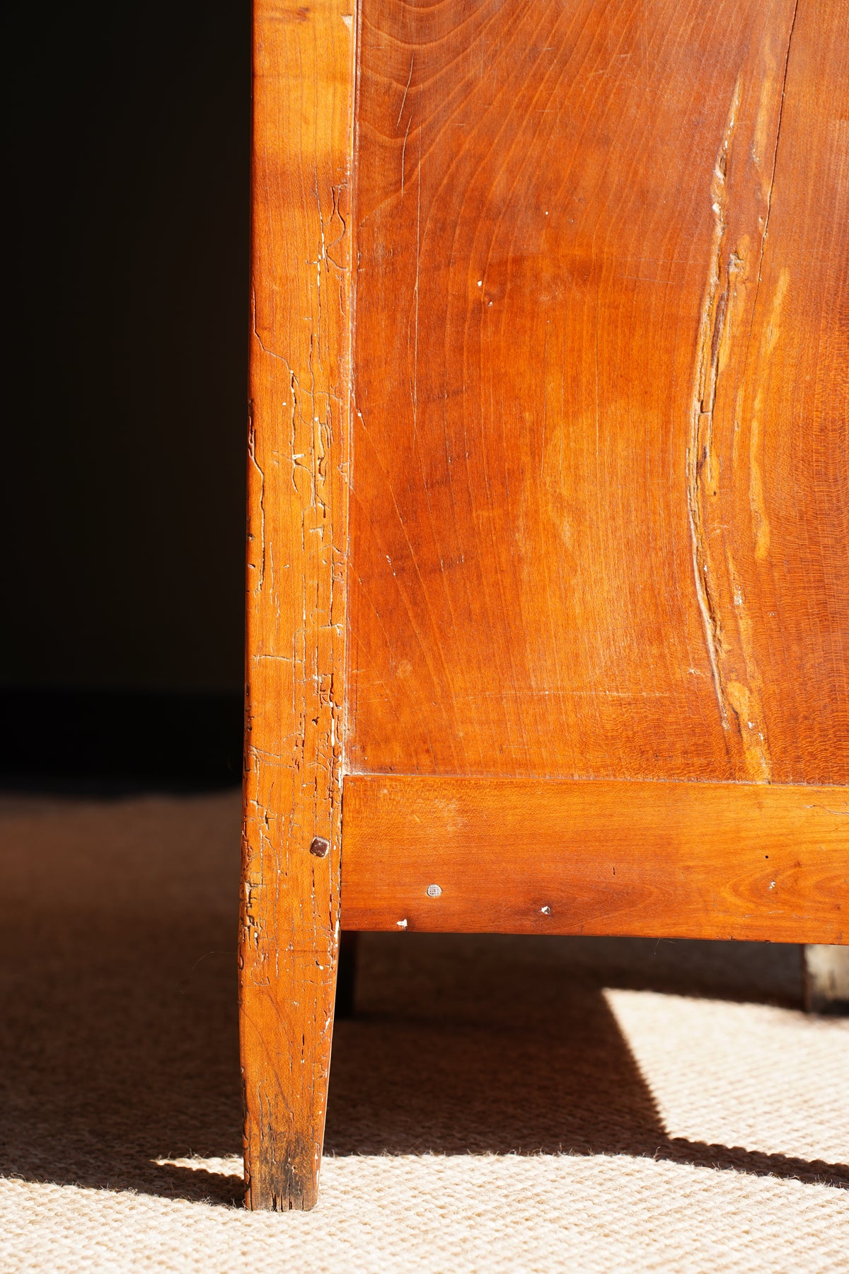 Antique French Directoire Cherry Chiffonnière, Petite Chest of Drawers