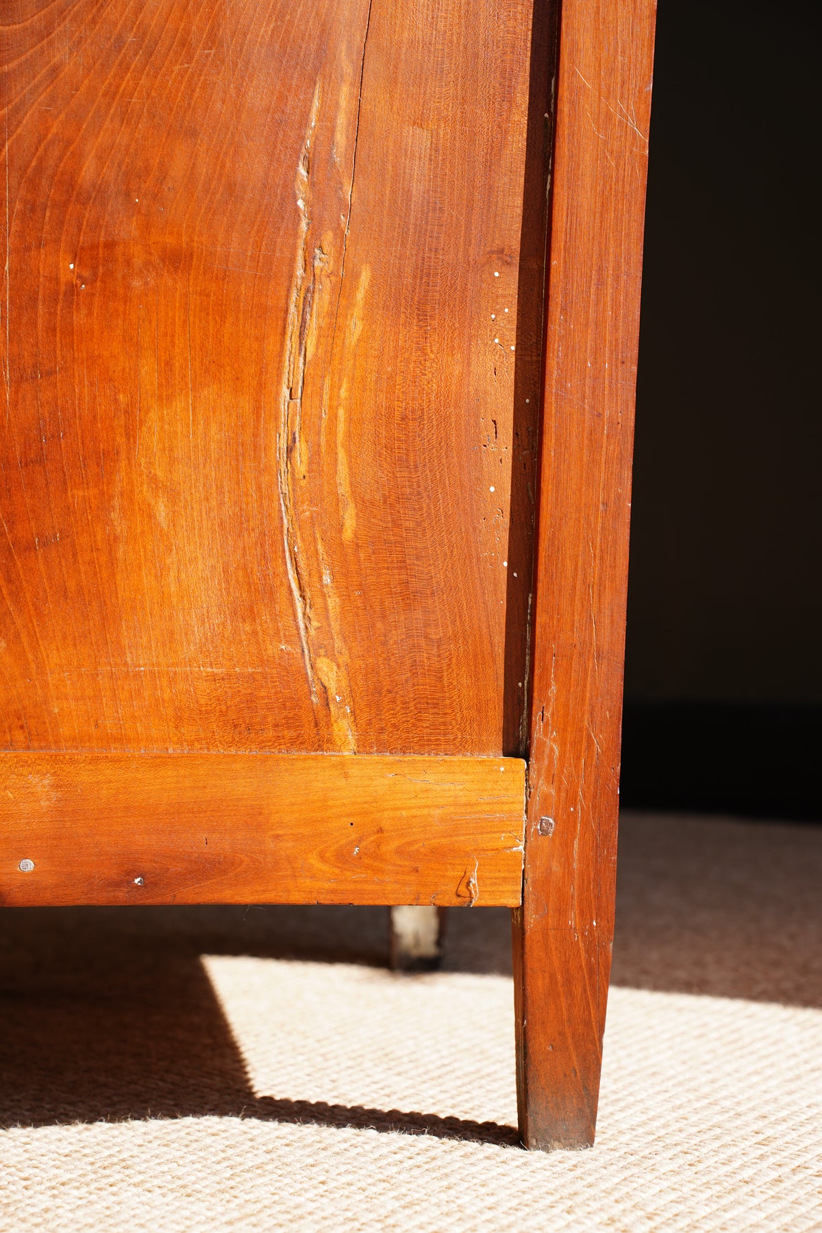 Antique French Directoire Cherry Chiffonnière, Petite Chest of Drawers