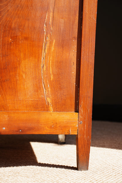 Antique French Directoire Cherry Chiffonnière, Petite Chest of Drawers