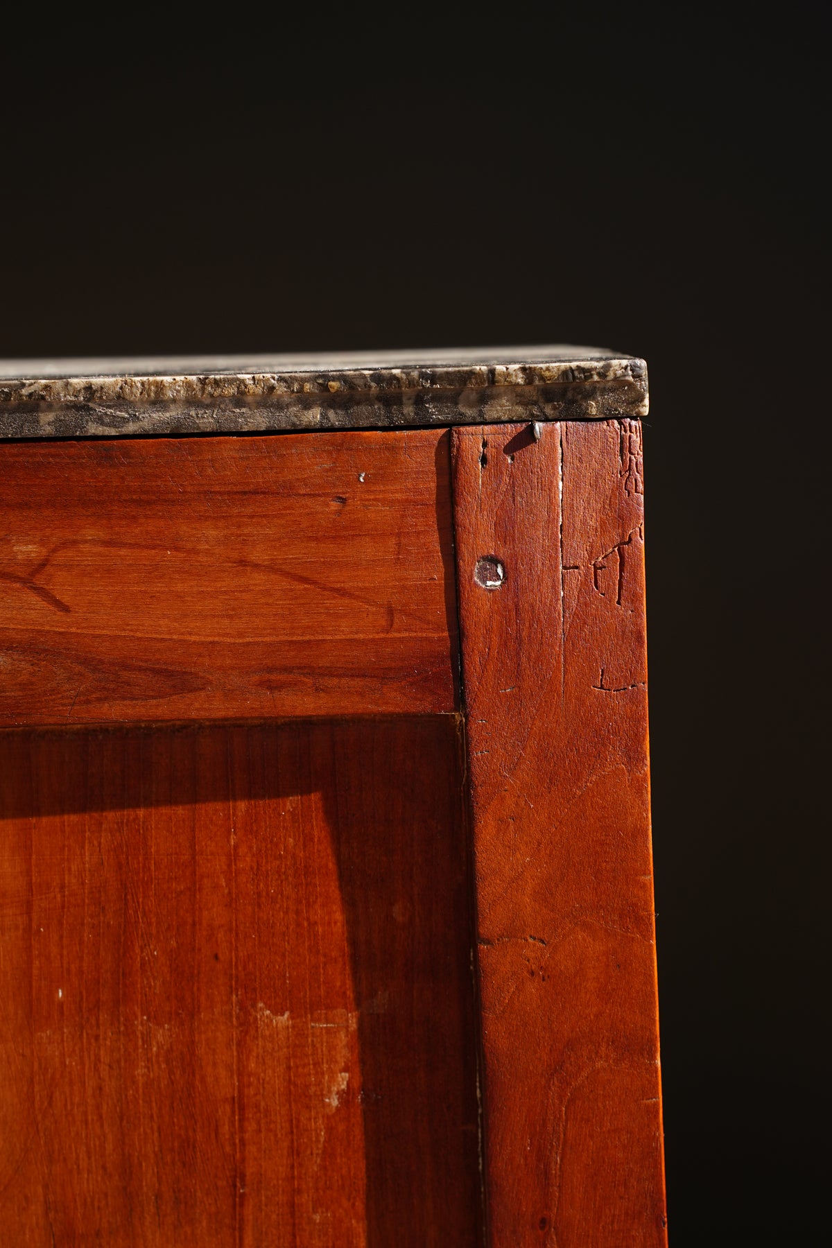Antique French Directoire Cherry Chiffonnière, Petite Chest of Drawers