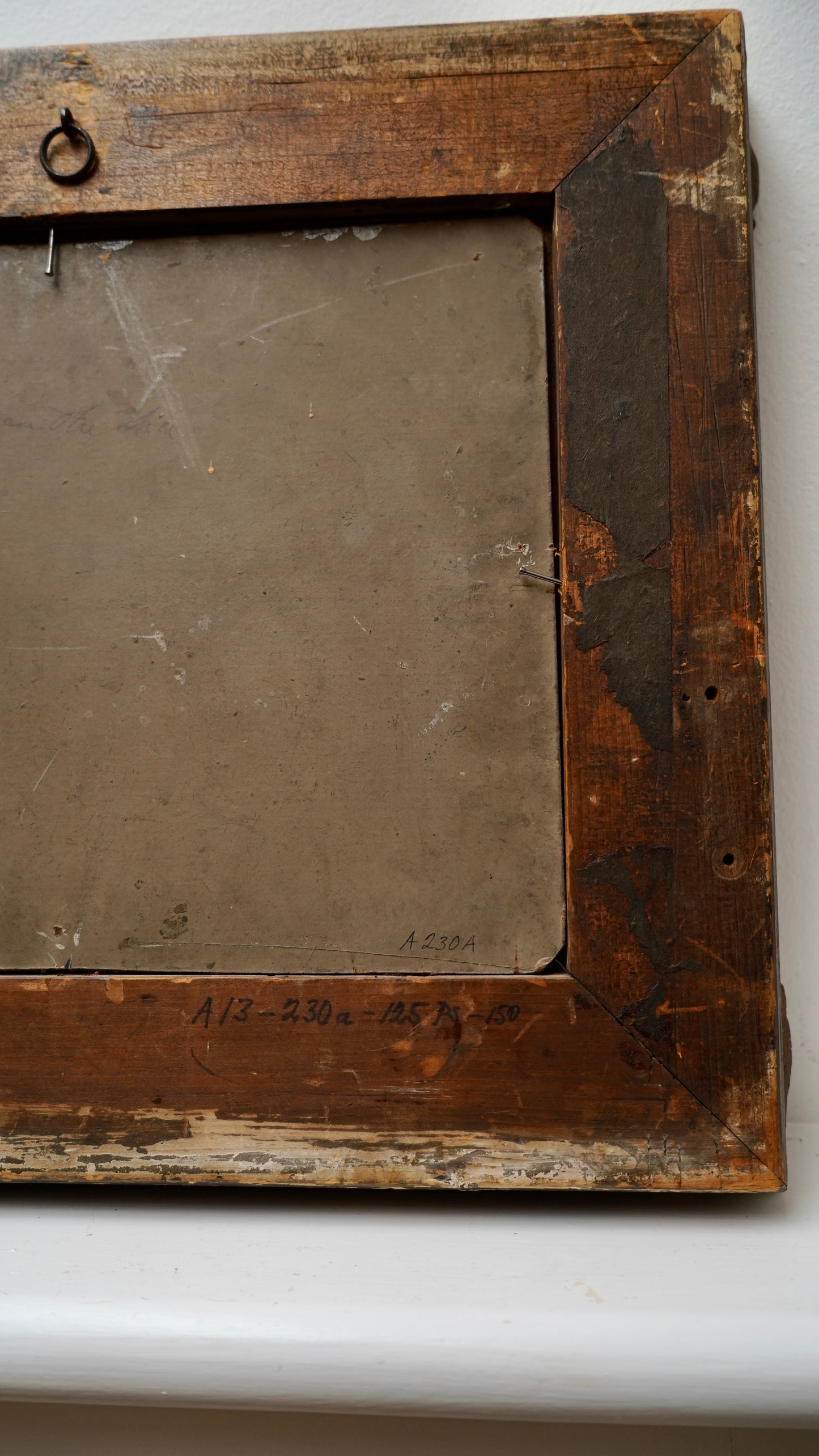 19th Century British Marine Painting – “Gibraltar from the Sea” | Antique Oil on Board in Gilt Frame