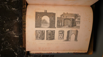 1805 Abbey of St Edmund's Bury Richard Yates Illustrated