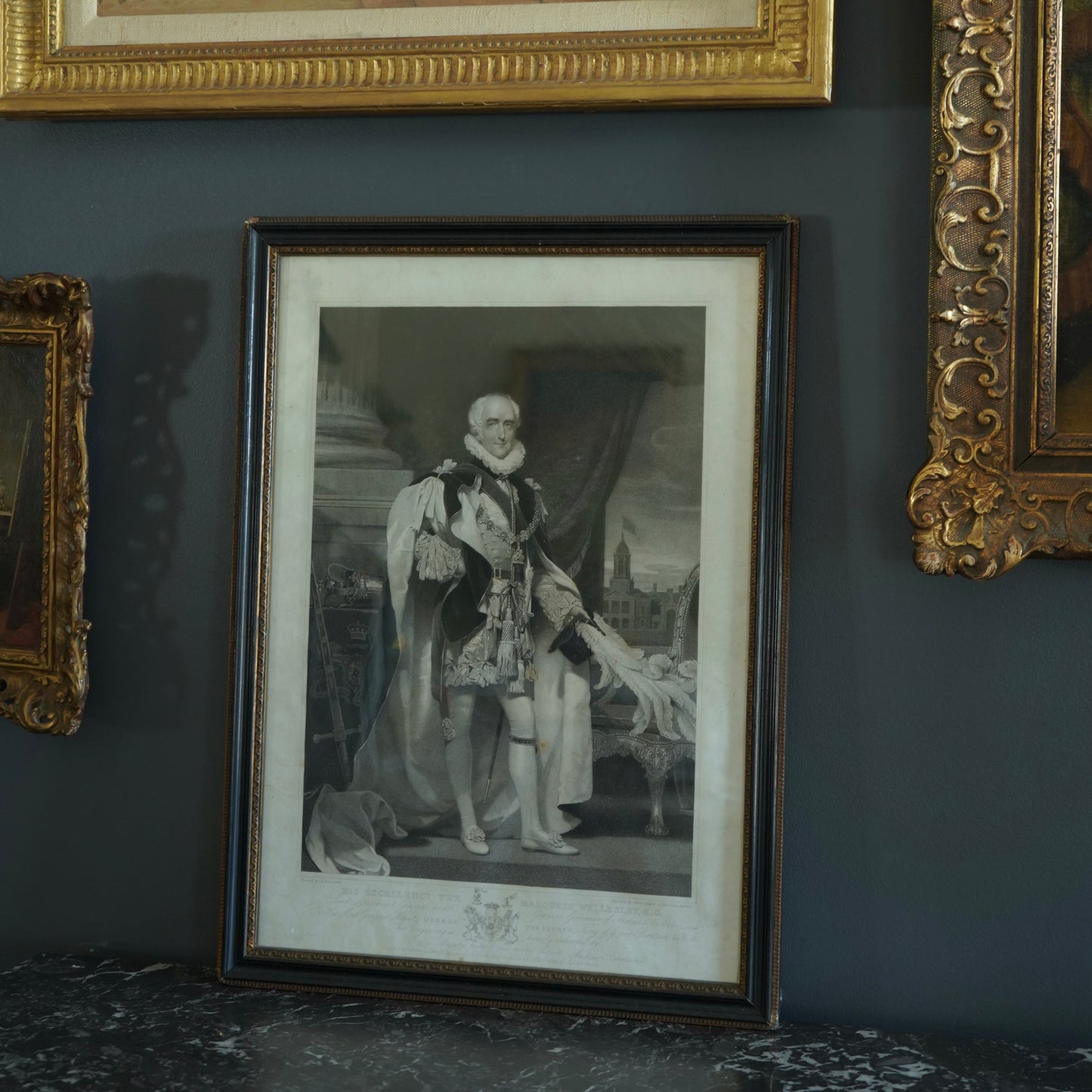 1827 Stipple Engraving "Marquess Wellesley" by Henry Meyer RBA, After Alexander Robertson