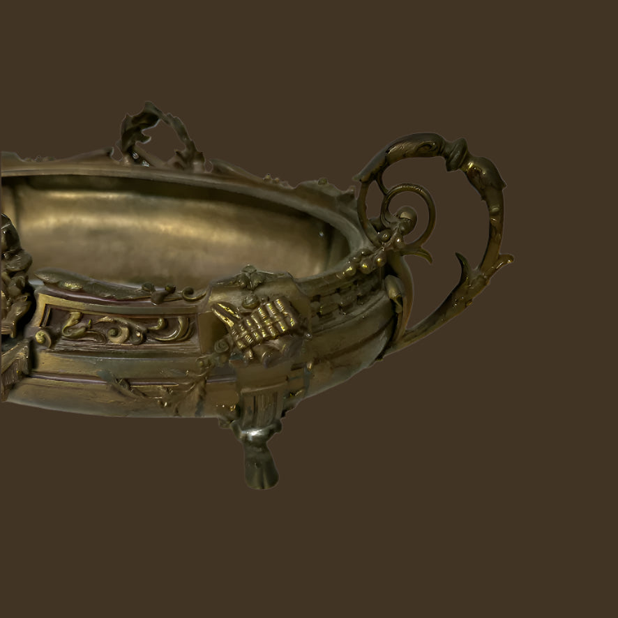 19th Century French Brass Plated Bronze Jardiniere