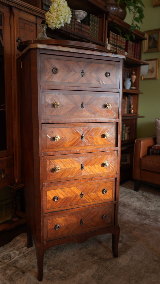 Antique French Louis XVI Lingerie Chest | French Chest of Drawers