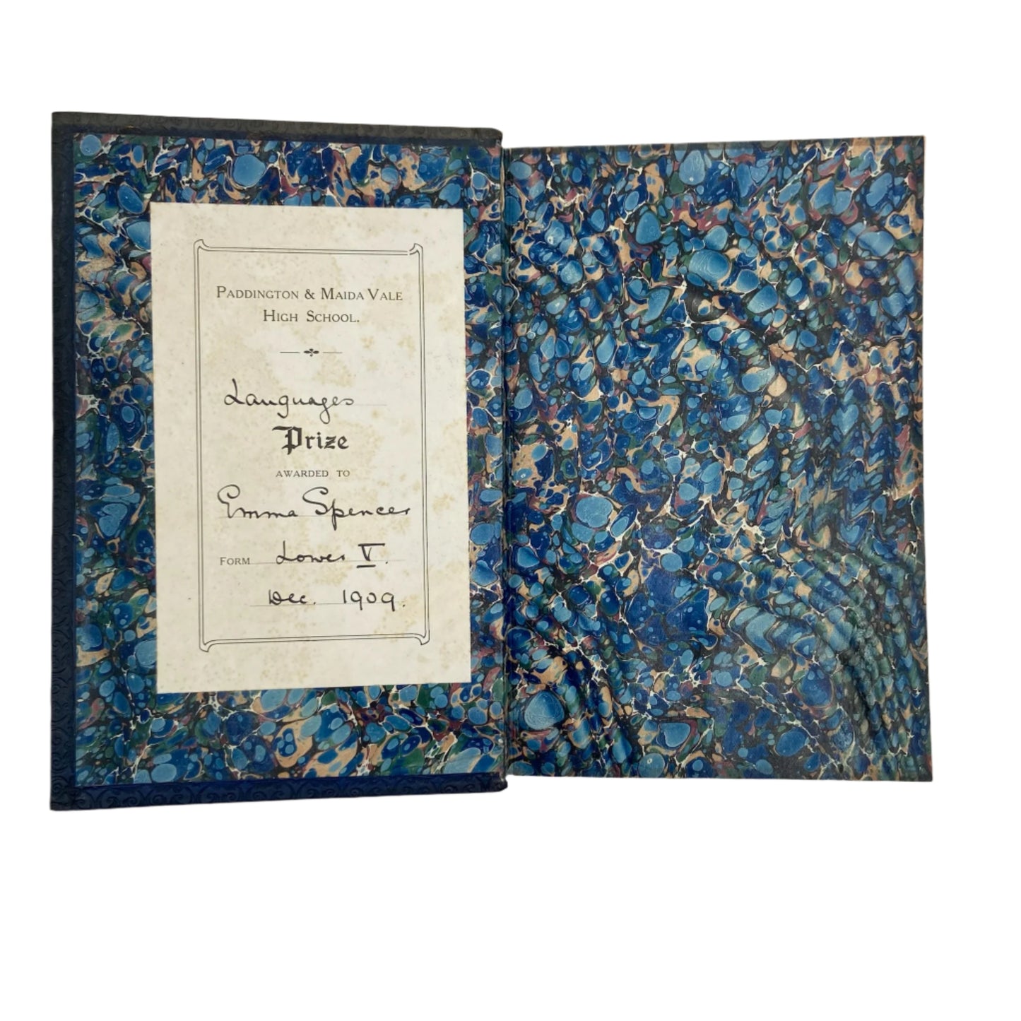 1905 "The Ingoldsby Legends" Blue Full Leather Prize Binding Book