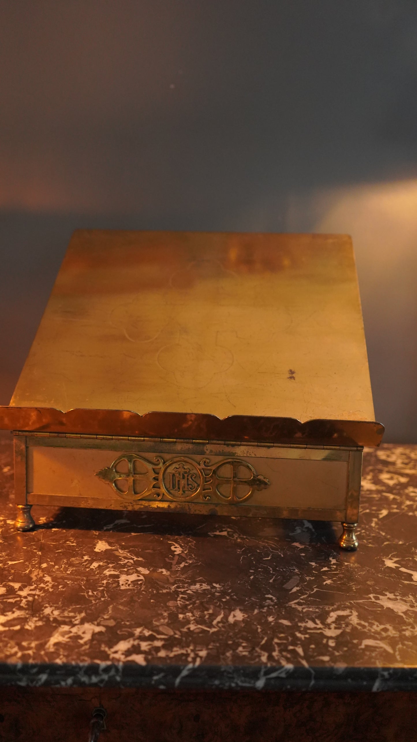 Antique Brass Adjustable Bible Book Stand
