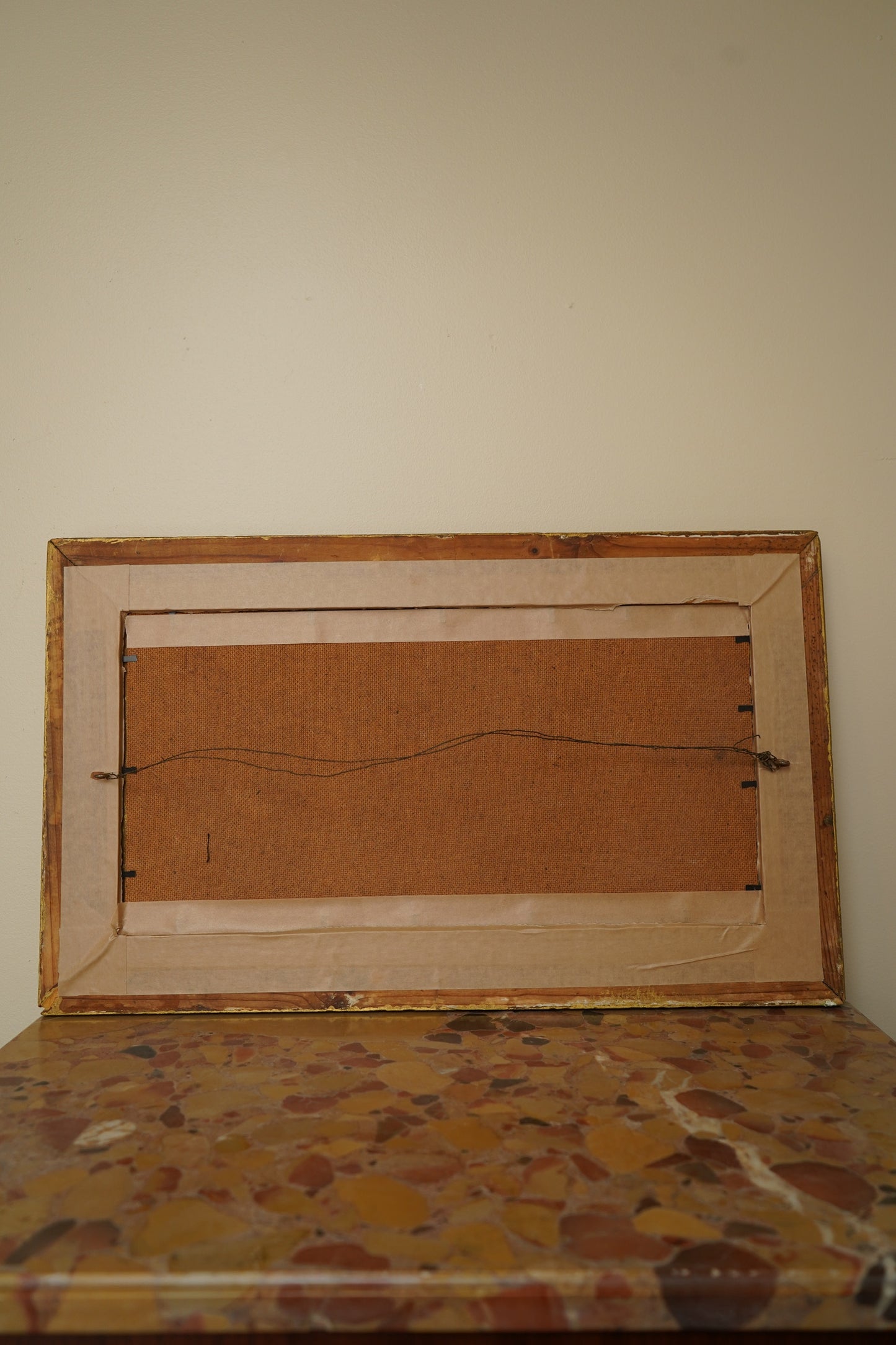 Early 20th Century Impressionist Oil Painting | Sunset Over River Valley in Gilt Frame