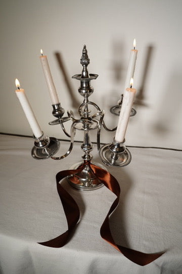 Eureka Silver Co. Quadruple-Plated Five-Arm Candelabrum, c. 1890–1910