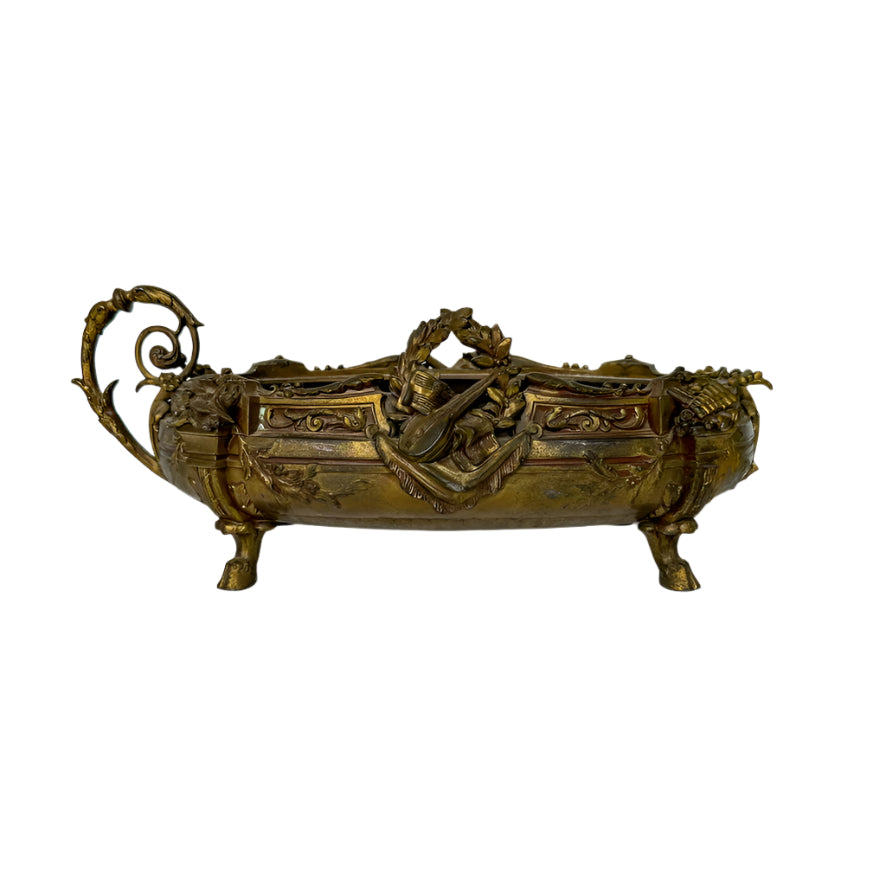 19th Century French Brass Plated Bronze Jardiniere