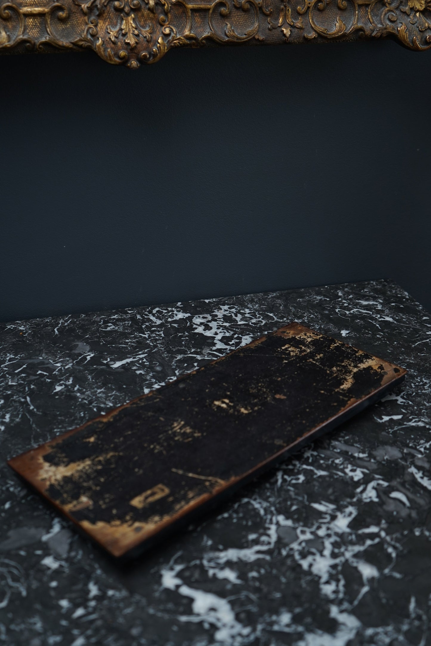 Antique Victorian Walnut, Brass & Bone Book Slide | English Expandable Book Holder c. 1870–1900