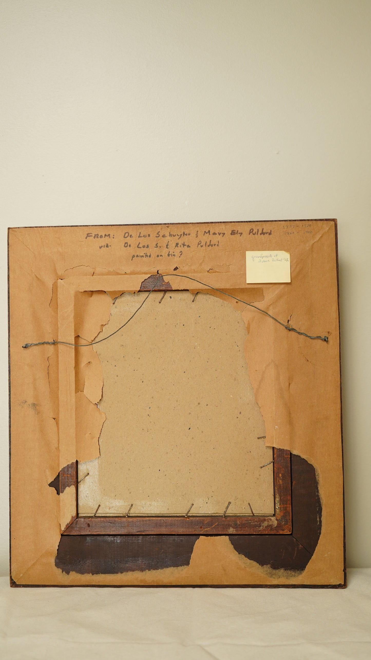 Antique Dutch Tavern Scene Oil Painting on Tin | 19th Century Genre Artwork in Ornate Frame