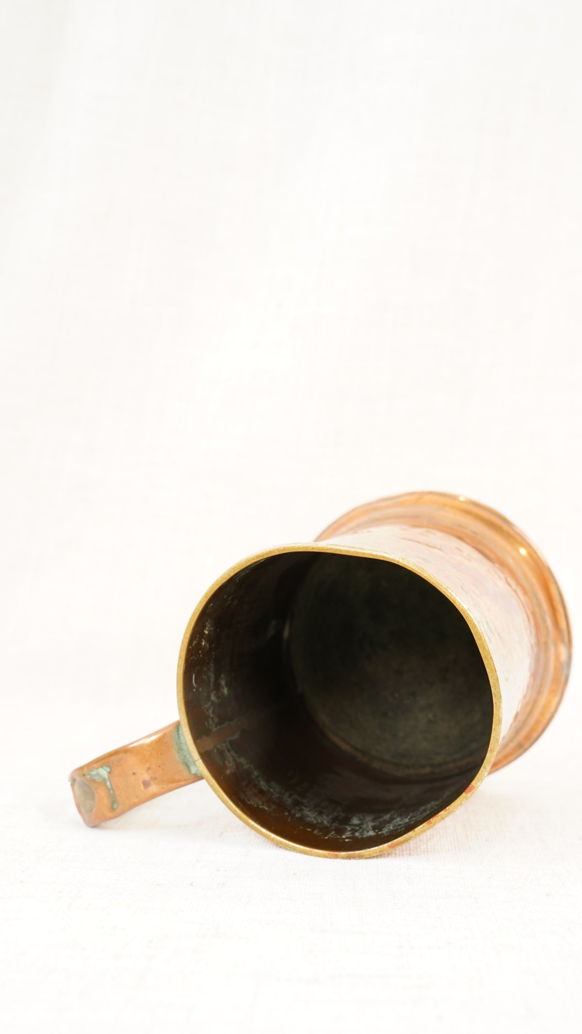 Antique English Copper Imperial Pint Pub Measure Cup