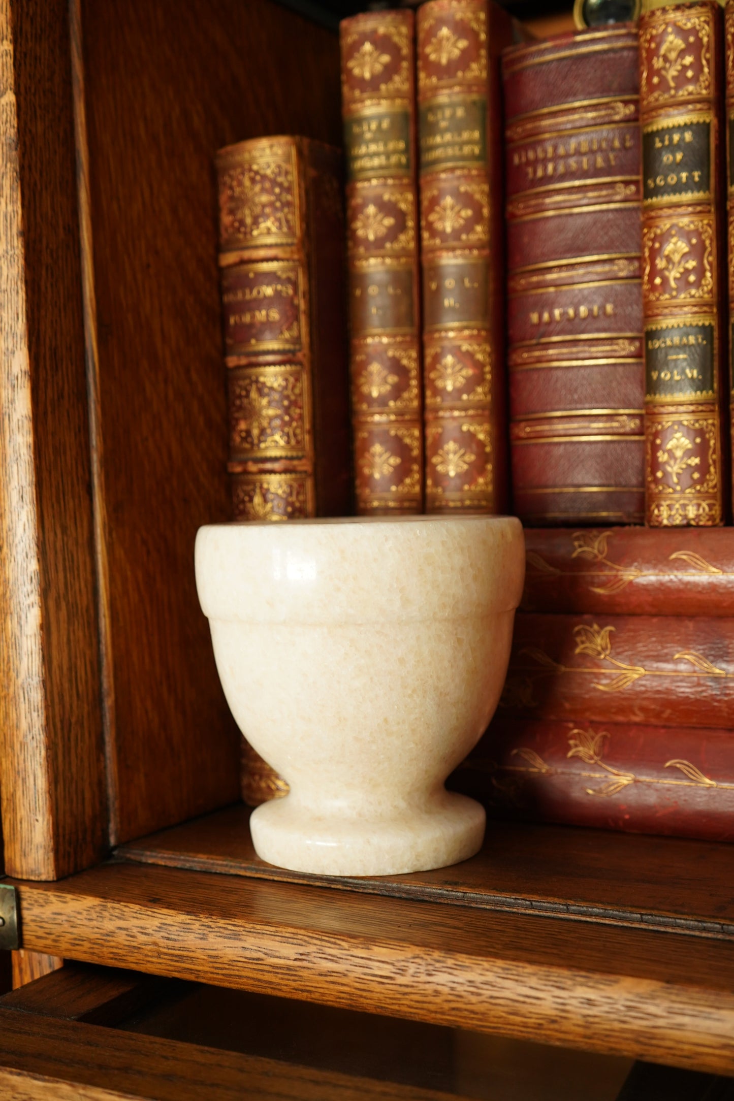 Italian Alabaster Mortar Bowl