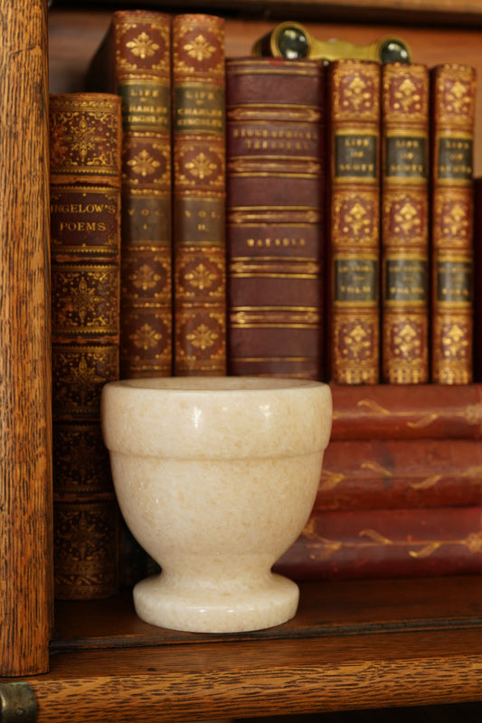 Italian Alabaster Mortar Bowl