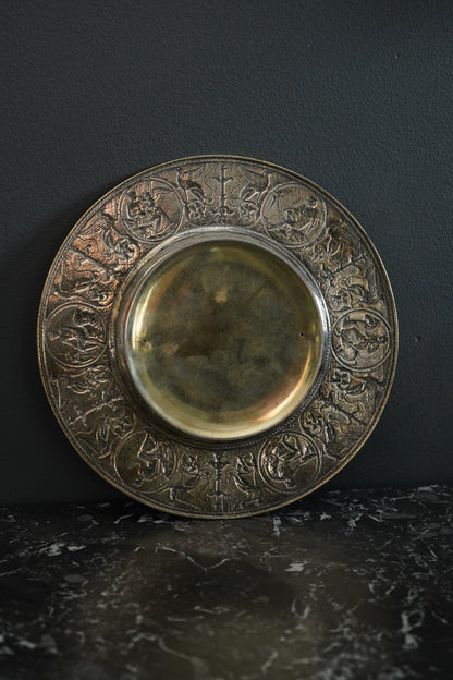 Antique Victorian Silver Plate Inkwell