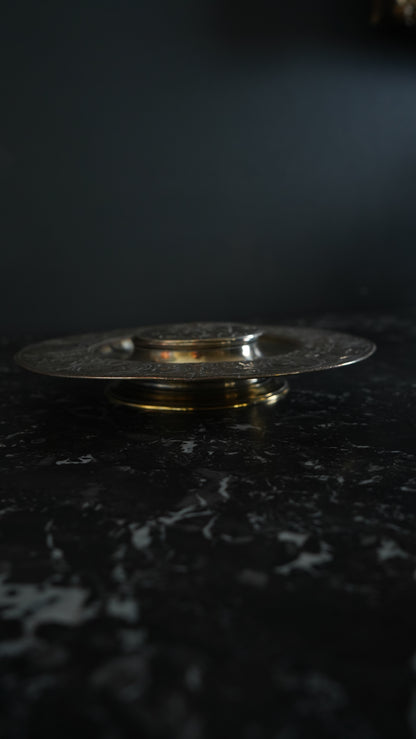 Antique Victorian Silver Plate Inkwell