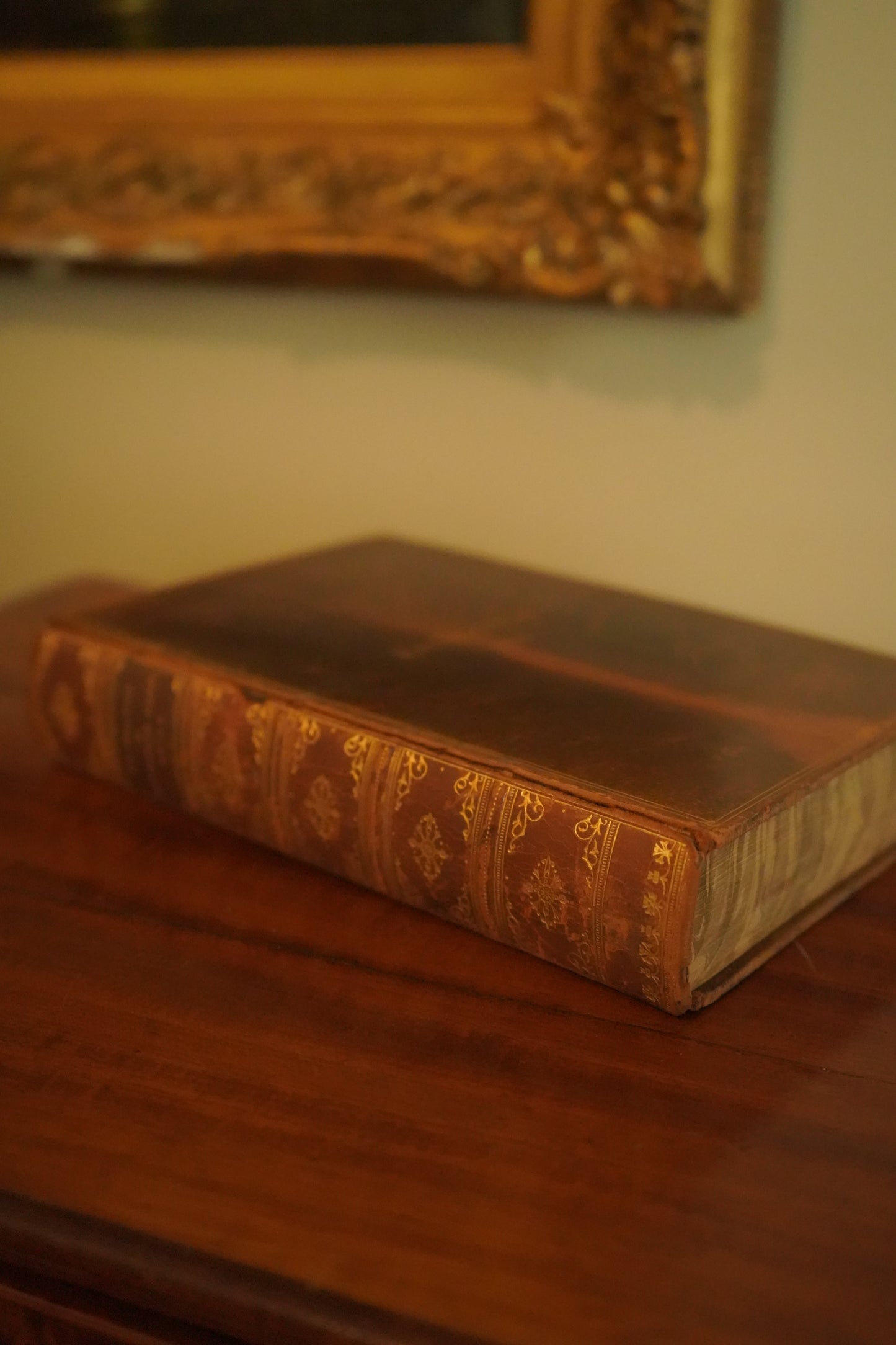 1903 " The Roll-Call of Westminster Abbey " Brown Tree Calf Leather Book