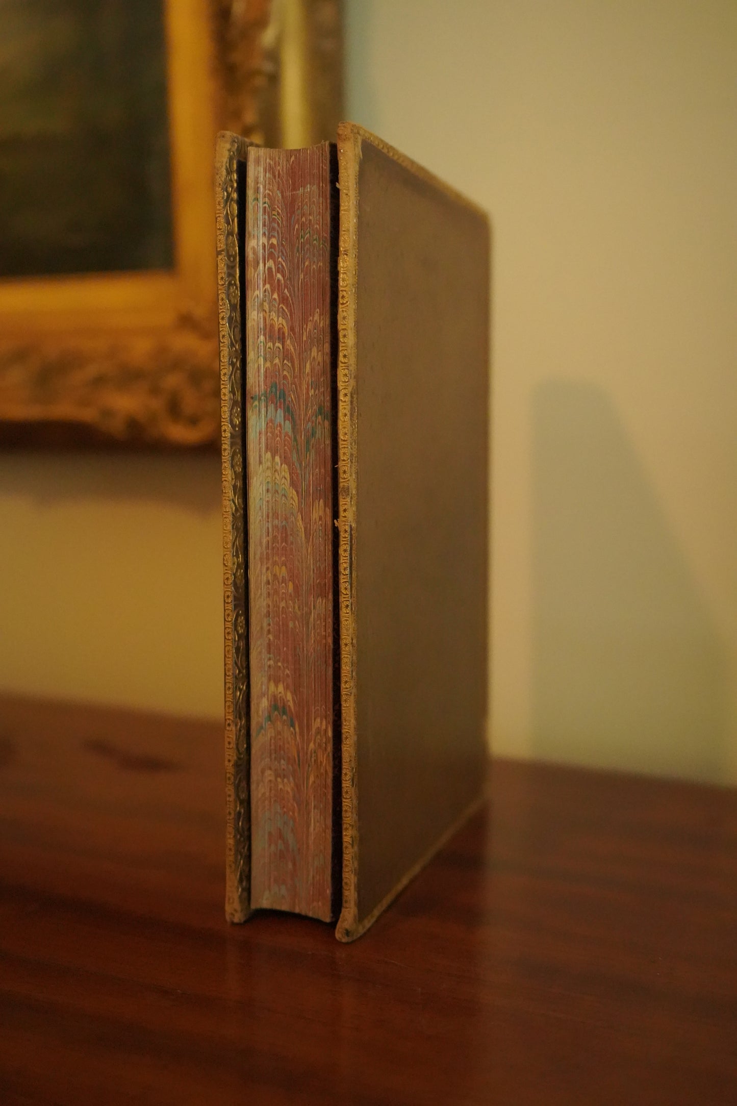 1884 Belt and Spur Historical Chivalry Book in Full Leather Prize Binding