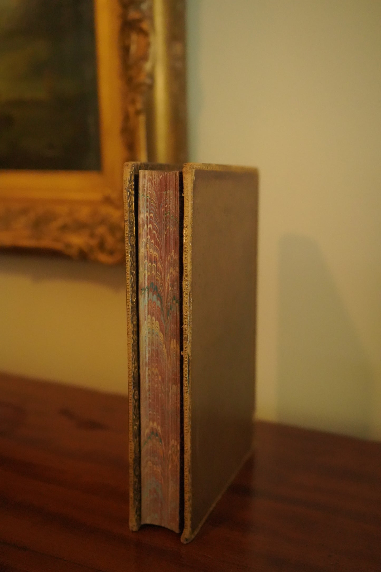 1884 Belt and Spur Historical Chivalry Book in Full Leather Prize Binding