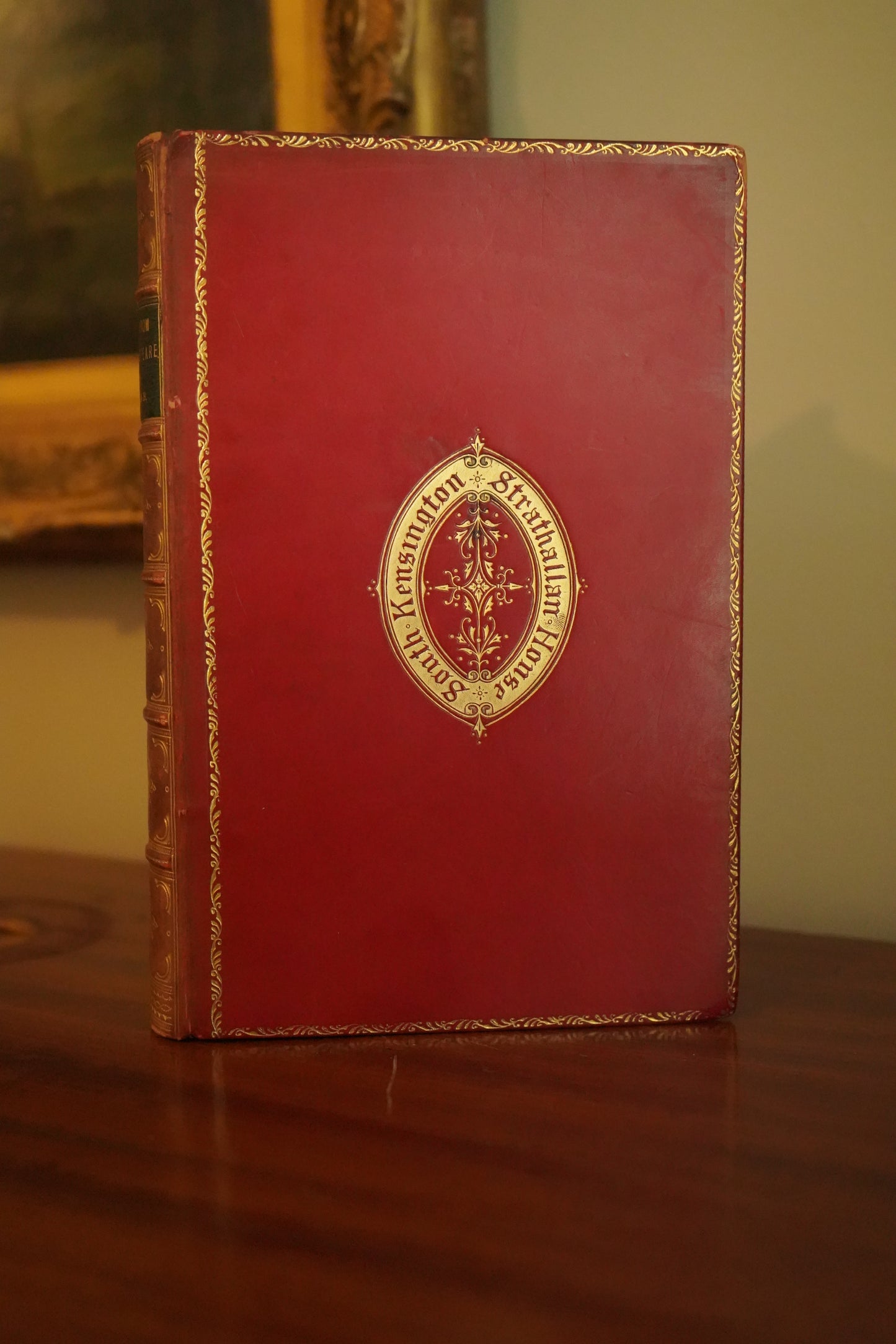 1890 "Tales from Shakespeare" Red Full Leather Prize Binding Book